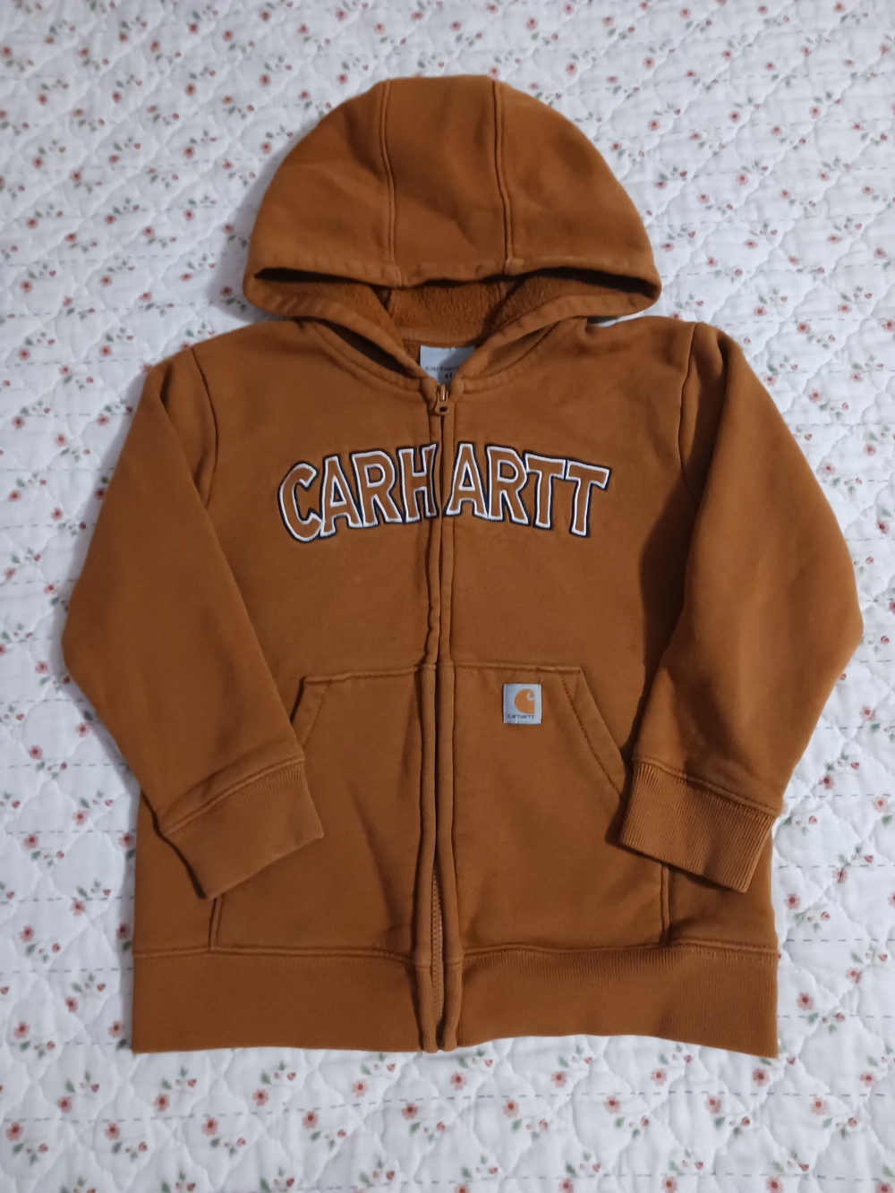 Carhartt Toddler Boys' Long-Sleeve Full-Zip Logo Sweatshirt Full-Zip Logo